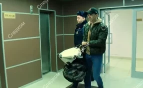 Вышедший из здания СКР в наручниках экс-министр Абызов попал на видео