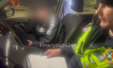 В Новокузнецке полицейские остановили автомобиль с нетрезвым подростком за рулём