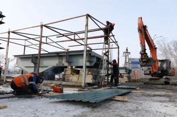 Фото: В Кемерове приступили к сборке металлоконструкций на стройплощадке путепровода в Пионере 1