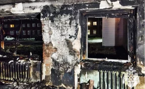 В Кузбассе во время пожара в пятиэтажке спасли 5 человек