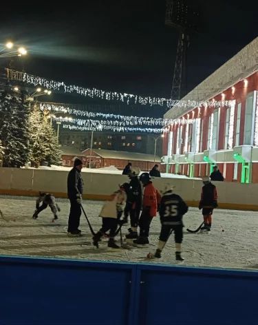 В Кемерове на стадионе «Химик» каток заменили хоккейной коробкой    