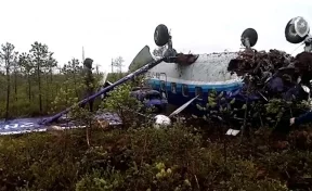 СК опубликовал видео с места аварийной посадки Ан-28 под Томском