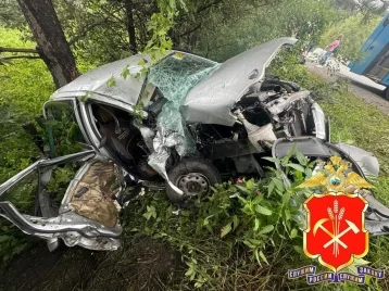 Фото: В Кузбассе Toyota Vitz врезалась в пассажирский автобус: 1 человек погиб 2