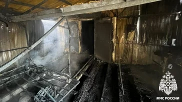 Фото: В Новокузнецке сгорел салон ритуальных услуг 4