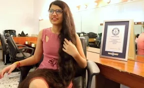 Рапунцель: в Индии нашли подростка с самыми длинными волосами в мире