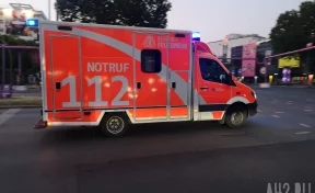 При столкновении грузовика с пассажирским поездом в Германии пострадали 25 человек