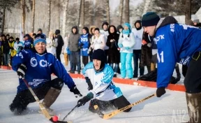 Турнир по хоккею в валенках: дружная команда компании «Стройсервис» 