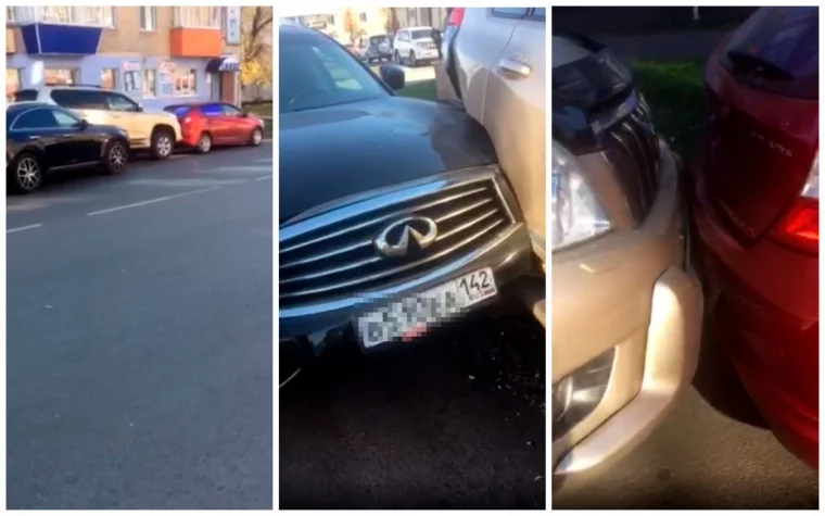 Фото: Тройное ДТП в кузбасском городе попало на видео 2