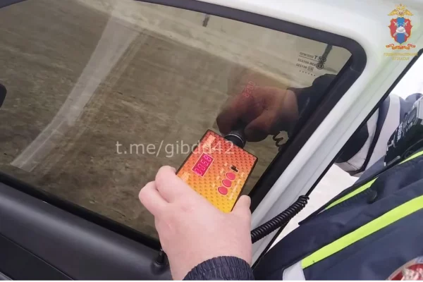 Житель Кузбасса приехал в Госавтоинспекцию на тонированном автомобиле