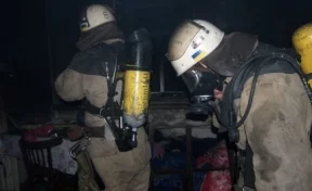 Кузбасские пожарные спасли малыша из горящего дома