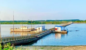 Фото: В Юрге возобновил работу понтонный мост после проверок прокуратуры и СК 1