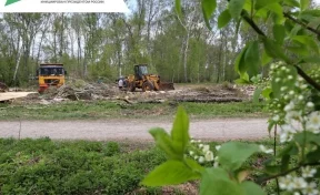 В кемеровском парке «Берёзовая роща» начались ремонтные работы