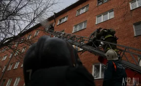 В Кемерове на пожаре в многоквартирном доме на улице Железнякова погиб человек