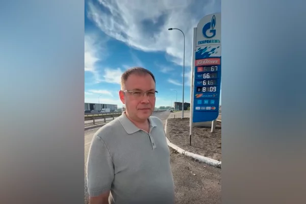 «Цены в пределах коридора»: губернатор Кузбасса записал видео с АЗС по дороге в Новокузнецк