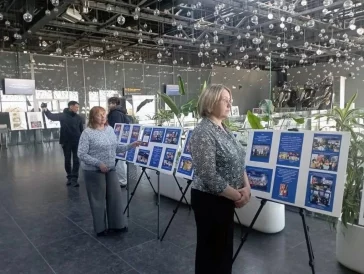 Фото: В кемеровском аэропорту открылась космическая выставка 1