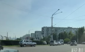 Появилось видео ДТП на бульварном кольце в Кемерове
