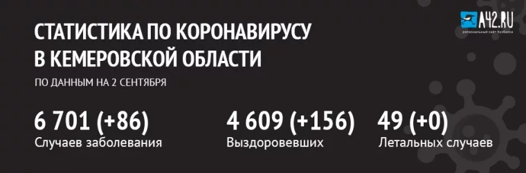 Фото: Коронавирус в Кемеровской области: актуальная информация на 2 сентября 2020 года 1
