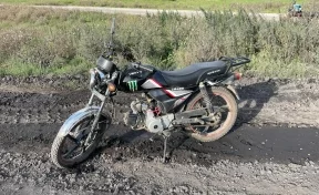 Школьник на мотоцикле устроил ДТП на кузбасской дороге