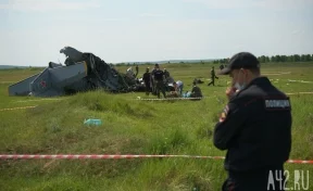 Появились новые фото с места смертельного крушения самолёта в Кузбассе
