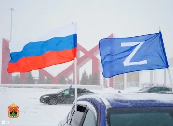Фото: Большая автоколонна с символом «Z» и флагами в Кемерове оказалась частью акции «КуZбасс — Zа Родину» 1