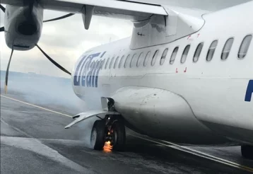 Фото: В аэропорту Тюмени у самолёта загорелось шасси во время взлёта 1