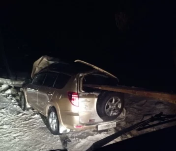 Фото: «Ужас из «Пункта назначения»: отбойник насквозь пробил автомобиль на кузбасской трассе 1
