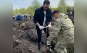 Известный музыкант посадил деревья в Кузбассе