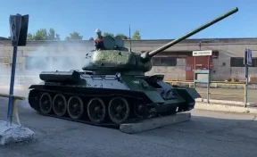 Успешные испытания легендарного танка Т-34 прошли в Новокузнецке