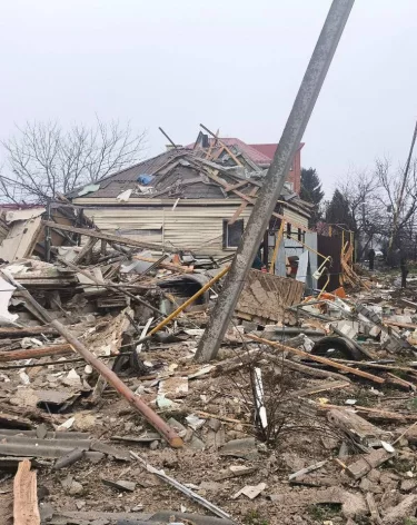 В Белгородской области в результате взрыва газа разрушен частный дом