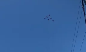 Мэр Прокопьевска показал на видео полёт «Стрижей» над городом