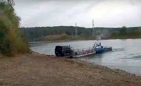 Паромную переправу через Томь закроют в кузбасском городе с 26 октября