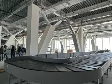 Фото: Замгубернатора Кузбасса проверил ход работ по строительству нового терминала аэропорта Новокузнецка 1