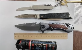 Житель Кемерова попытался пронести арсенал ножей в здание суда