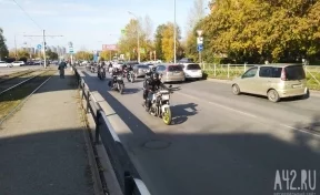 ДТП с мотоциклистом произошло на Южном в Кемерове