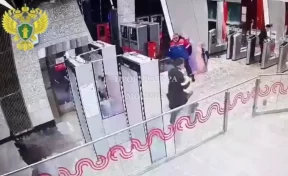 В московском метро агрессивный пассажир напал на сотрудника охраны