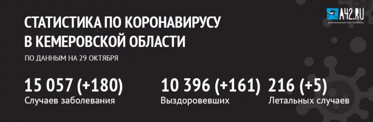 Фото: Коронавирус в Кемеровской области: актуальная информация на 29 октября 1