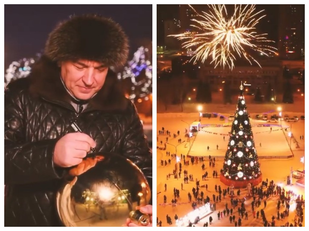 Сергей Кузнецов поздравил новокузнечан с Новым годом необычным видео