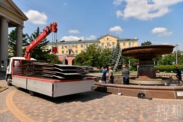 Фото: В Кемерове расконсервировали фонтан у театра драмы 2