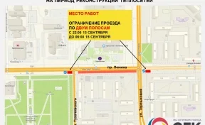 В Кемерове ограничат движение на двух участках проспекта Ленина