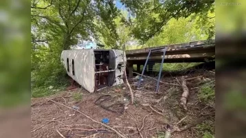 Фото: После опрокидывания автобуса в Воронежской области возбудили уголовное дело 1