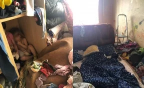 Опубликованы фото захламлённой квартиры в Мытищах, в которой нашли четырёх детей 