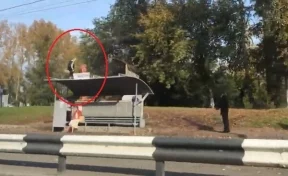 В Кемерове опасные игры детей на дороге сняли на видео