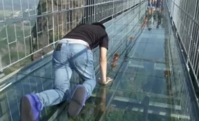 В Китае построили самый длинный стеклянный мост в мире: он немного трясётся