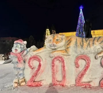 Фото: «Не оценили. Жаль»: в Кузбассе глава округа пожаловался на разрушенные вандалами снежные скульптуры 1