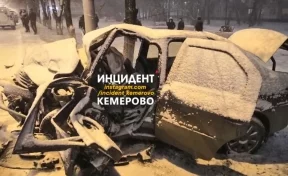 Очевидцы сообщают о серьёзном ДТП в Кемерове на проспекте Ленина