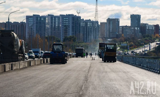 В Кемерове движение по 5 полосам Кузбасского моста откроют в ночь на 4 октября