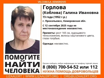 Фото: 73-летнюю женщину, пропавшую 9 дней назад, ищут в Прокопьевске 1