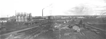  Панорама строительства коксохимзавода, 1934 год 