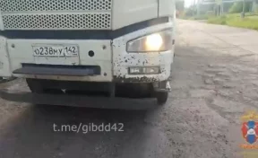 В Кемерове на улице Антипова водитель грузовика попался со скрытым госномером