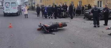 Фото: В Кузбассе автомобиль столкнулся с мотоциклом, пострадали два 16-летних подростка 2